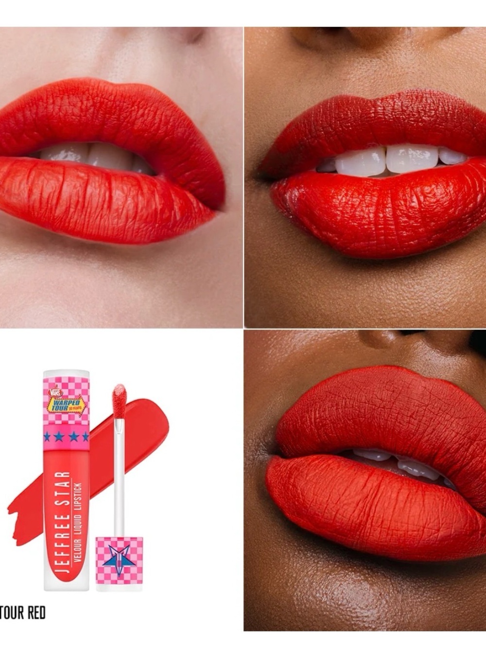 Velour liquid lipstick warped tour red
